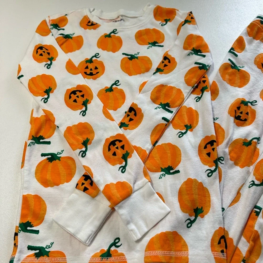 Old Navy‎ kids unisex extra large (12) snug fit pajama set pumpkin patch print